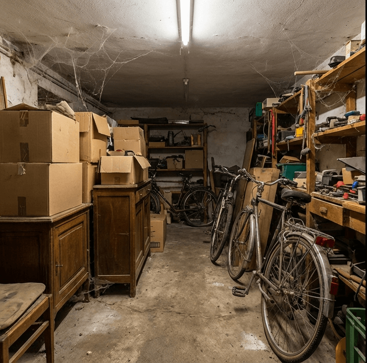 Vorher: Kellerentrümpelung Graz